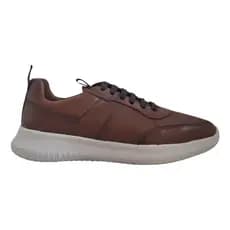 Tênis Sneaker Wizzor New York Marrom Couro