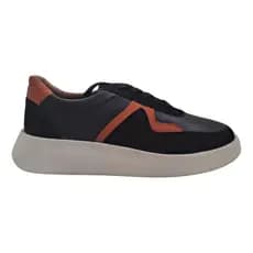 Tênis Sneaker Wizzor Mars All Black Couro
