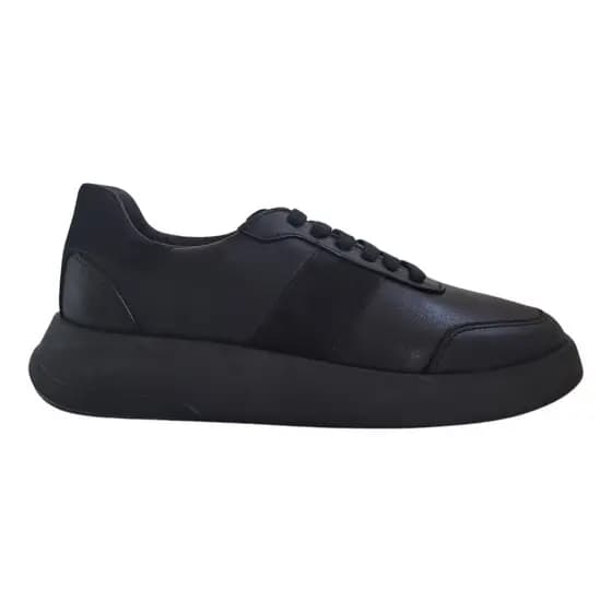 Tênis Sneaker Wizzor Amsterdã All Black Couro