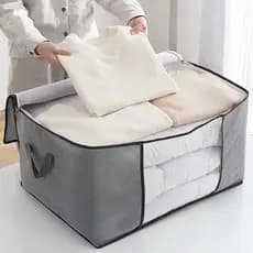 Caixa Saco Organizador Grande Edredom Cobertor Casaco Guarda Roupa Ecológico Anti-Poeira Umidade Insetos Multiuso