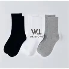 Kits 3/5/12 Pares de Meias Cano Alto Casual Unissex Feminina Masculina Esportiva veste do 40-46