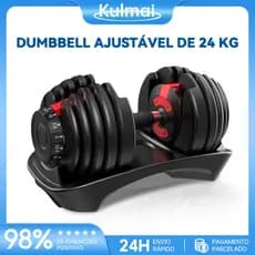 Halter Regulável 24kg Dumbell Ajustável Drum Anilha Dumbbell