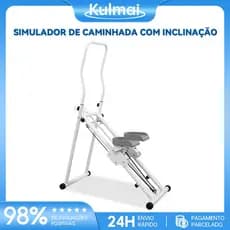 Máquina De Escalada Simulador Caminhada Dobrável Até 130kg Com Display LCD Multifuncional