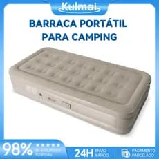 Colchão Inflável Solteiro Vem Com Uma Bomba Inflável De Bateria De Lítio Embutida E Removível 190*100*40cm Acampamento