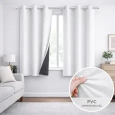 Cortina Blackout PVC 2,20x1,40 Corta-Luz Para Sala Quarto Cozinha