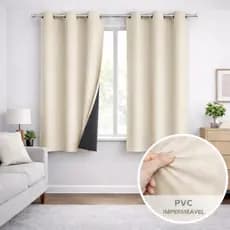 Cortina Blackout Com Ilhós Para Sala Quarto Cozinha Pvc