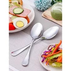 6 Peça Colher Grande De Aço Inox, Talheres De Mesa