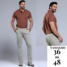 Calça Alfaiataria Masculina Slim Esporte Fino