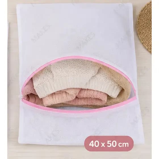Wash Bag 40x50 Saco Para Lavar Roupas Delicadas Com Zíper
