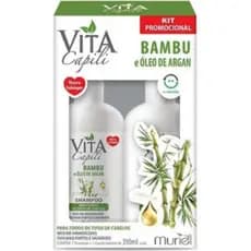 Kit Shampoo+condicionador Vita Capili Bambu E Oleo De Argan