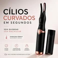 Modelador de Cílios Elétrico Térmico Curvex Portátil Aquecimento Rápido Efeito Lash Lift Duradouro