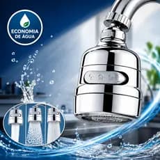 Bico de Torneira Cozinha 360° Adaptador de Torneira Chuveirinho 3 Jatos Universal