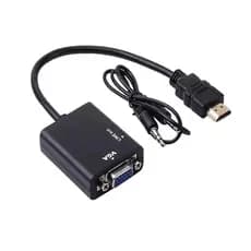 Cabo Conversor HDMI para VGA e HD – Alta Resolução, Plug & Play, Compatível com PCs, TVs e Projetores