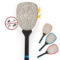 Raquete Elétrica Mata Mosquito Onex Recarregável USB com Luz LED – Alta Potência e Segurança Contra Insetos