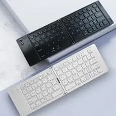Teclado Dobrável Portátil Bluetooth – Compacto, Leve e Compatível com Celular, Tablet e Notebook