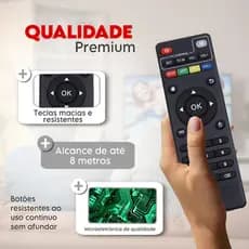 Controle Remoto Universal Compatível Com Tv Box Envio Imediato Acompanha AA