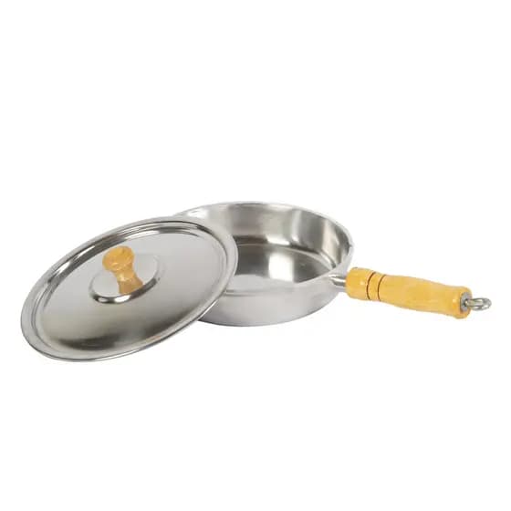 Frigideira de Aluminio Fundido Polido Batido Grosso com Tampa 20 ao 40