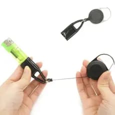 Chaveiro Retratil Para BIC Grande e Pequeno Anti Furto Chaveiro Porta Isqueiro Retrátil Anti Rato para isqueiros Bic