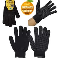 Luva De Malha Com Pigmento Preta - Startools
