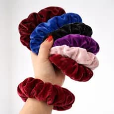 XUXA / Scrunchie veludo premium luxo - antifrizz - não arrebenta o cabelo