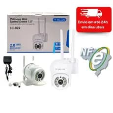Câmera De Segurança Wi-fi Externa À Prova D'água Full Hd Gira 360 Bivolt