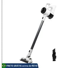 COIBEU Aspirador de Pó Sem Fio 120W Escova Elétrica LED Bateria 2000mAh 2 Velocidades