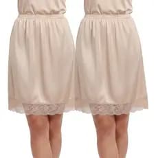 Anágua Segunda Pele Feminina Saiote Roupa Íntima Saia Vestido Elegante
