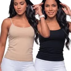 Regata Segunda Pele Feminina Liso Academia Uso Diário Look