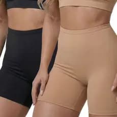 Short Feminino Segunda Pele Anágua Feminino Justo Básico Conforto Treino Moda Fitness