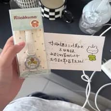 Relógio Rilakkuma estilo japonês para mulheres, relógio feminino simples com desenho de menina, relógio de pulso fofo pa