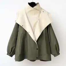 Casaco trench coat de comprimento médio com cintura marcada, novo modelo 2026, estilo coreano, feminino, casual, moderno
