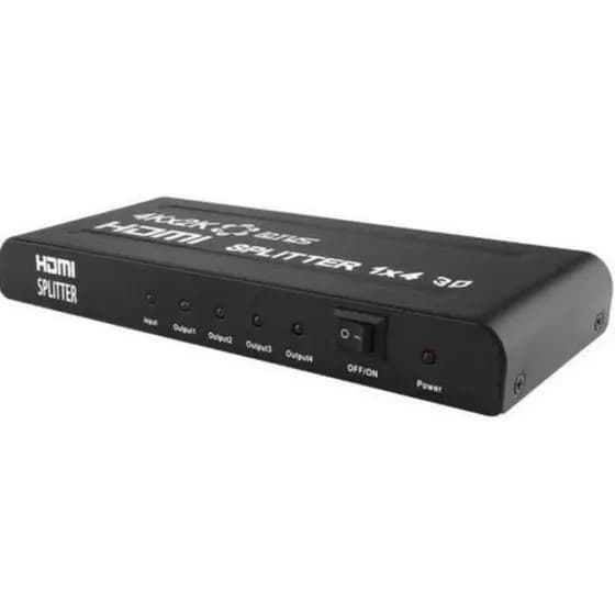 Splitter Divisor HDMI 1 Entrada 4 Saídas Full HD 3D Lotus