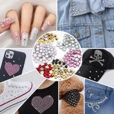 Strass HotFix Apliques Termocolante Pedrarias, Nail Art, Aplique Para Roupas e Artesanato.