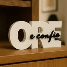 Decoração “Ore e Confie” - Decoração de Quarto, Sala, Cozinha - Decorativo moderno
