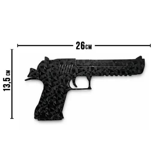 Quadro Decorativo Desert Eagle Cs Go 2 Preto Carbono