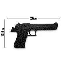 Quadro Decorativo Desert Eagle Cs Go 2 Preto Carbono