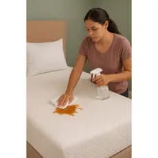 PROTETOR COLCHAO SOLTEIRO IMPERMEÁVEL 90cm X 1,90cm X 30cm Altura BRANCO