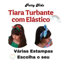 TiaraTurbante de Cabelo Infantil Colorido Festa Alegre