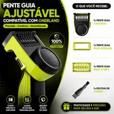 Para Pente Ajustável Para A Máquina De Barbear Elétrica Oneblade, Com 14 Níveis De Ajuste, Conjunto De 4 Peças