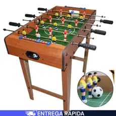 Futebol de Mesa Jogo de Futebol Totó de Mesa Mini Pebolim Madeira Bolas Inclusa Brinquedo Infantil