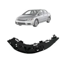 Suporte Guia Parachoque Dianteiro Civic 2007 2008 2009 2010 2011 Preto