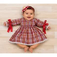Vestido quadrilha infantil ; Vestido xadrez infantil ; Roupa quadrilha menina ; Vestido festa junina