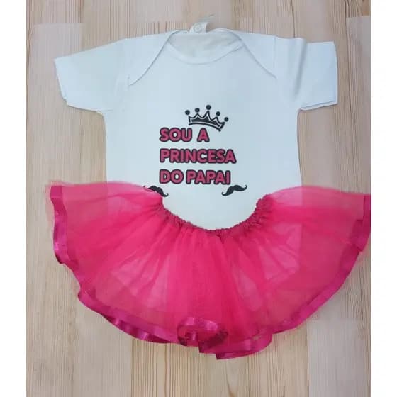 Body Sou a princesa do Papai; Body Princesa ; Body infantil menina; Body menina do papai