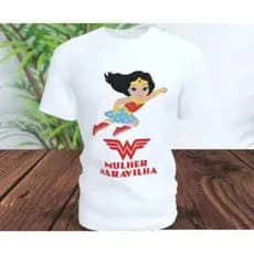 Blusa Mulher Maravilha 12 anos; Blusa infantil Mulher Maravilha