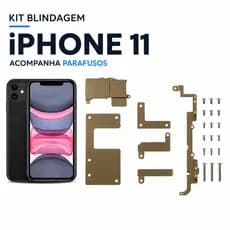 Kit 6 Blindagem iPhone 11 Tela Bateria Câmera Flex Auricular Promoção, acompanha parafusos.
