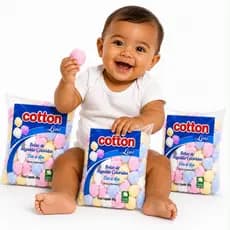 Algodão em Bolas Colorido Cotton Kit com 3 5 10 ou 20 Pacotes 40g Cada Artesanato Escola Oferta