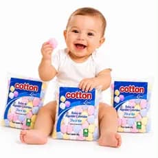 Kit Algodão Bolinha Colorido Cotton 40g 3 5 10 20 Pacotes Para Artesanato Escolar Decoração Promoção