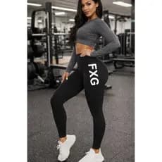 legging malha fxg suplex cintura alta academia elastano treino fitness