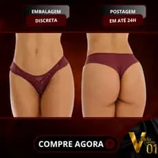 CALCINHA SENSUAL FIO DUPLO COM RENDA – REGINA – COR SENSUALLE – TAM GG