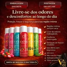 DESODORANTE ÍNTIMO AEROSSOL POÉSIE CHICLETE 150ML CUIDADOS FEMININOS LONGA PROTEÇÃO LIVRE DE ODOR